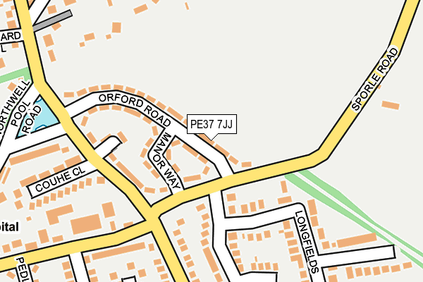 PE37 7JJ map - OS OpenMap – Local (Ordnance Survey) PE37 7JJ map - OS OpenMap – Local (Ordnance Survey)