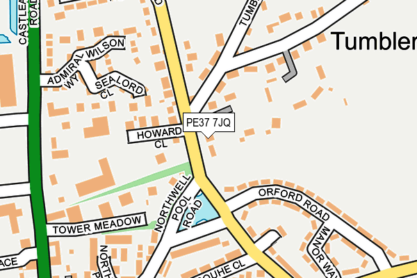 PE37 7JQ map - OS OpenMap – Local (Ordnance Survey) PE37 7JQ map - OS OpenMap – Local (Ordnance Survey)
