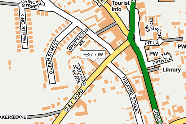 PE37 7JW map - OS OpenMap – Local (Ordnance Survey) PE37 7JW map - OS OpenMap – Local (Ordnance Survey)