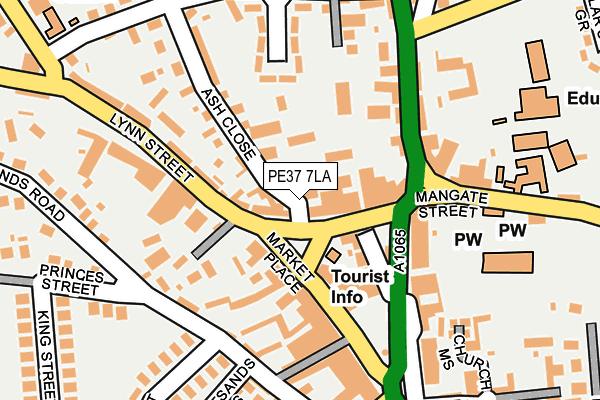 PE37 7LA map - OS OpenMap – Local (Ordnance Survey) PE37 7LA map - OS OpenMap – Local (Ordnance Survey)