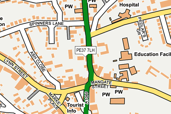 PE37 7LH map - OS OpenMap – Local (Ordnance Survey)