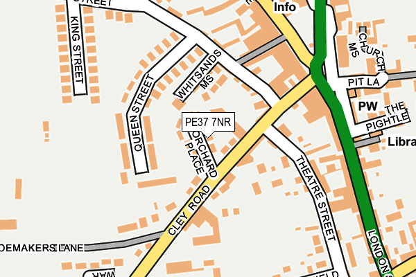 PE37 7NR map - OS OpenMap – Local (Ordnance Survey) PE37 7NR map - OS OpenMap – Local (Ordnance Survey)