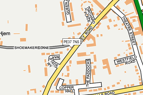 PE37 7NS map - OS OpenMap – Local (Ordnance Survey) PE37 7NS map - OS OpenMap – Local (Ordnance Survey)