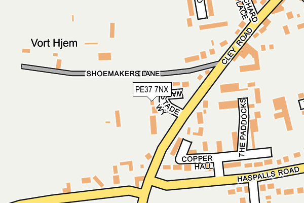 PE37 7NX map - OS OpenMap – Local (Ordnance Survey) PE37 7NX map - OS OpenMap – Local (Ordnance Survey)