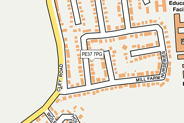PE37 7PG map - OS OpenMap – Local (Ordnance Survey) PE37 7PG map - OS OpenMap – Local (Ordnance Survey)