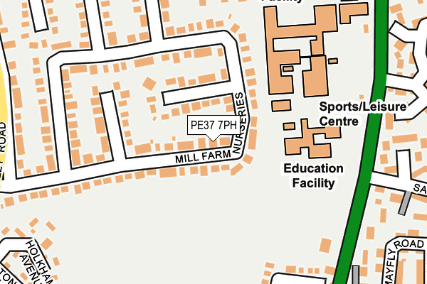 PE37 7PH map - OS OpenMap – Local (Ordnance Survey) PE37 7PH map - OS OpenMap – Local (Ordnance Survey)