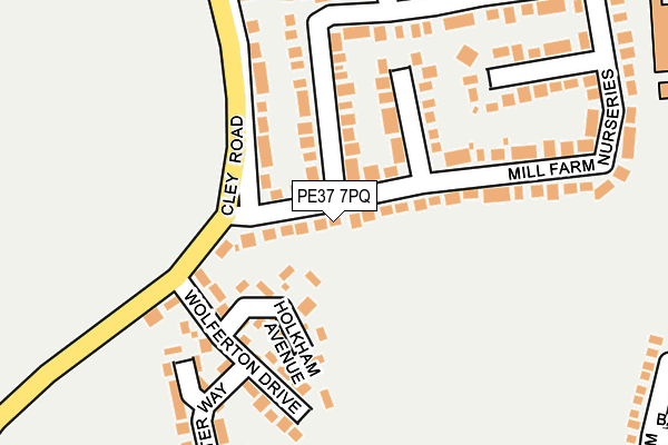 PE37 7PQ map - OS OpenMap – Local (Ordnance Survey) PE37 7PQ map - OS OpenMap – Local (Ordnance Survey)