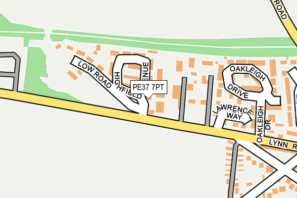 PE37 7PT map - OS OpenMap – Local (Ordnance Survey) PE37 7PT map - OS OpenMap – Local (Ordnance Survey)