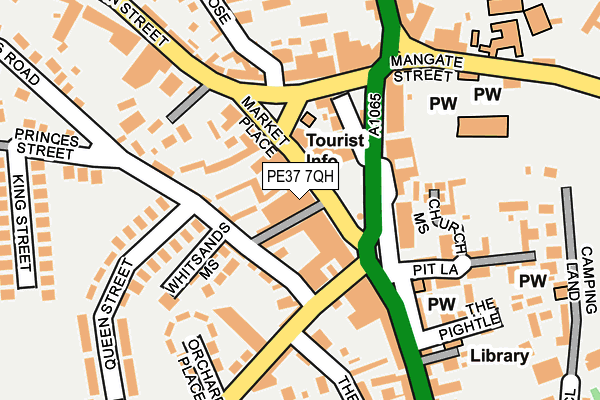 PE37 7QH map - OS OpenMap – Local (Ordnance Survey) PE37 7QH map - OS OpenMap – Local (Ordnance Survey)