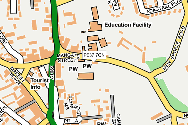 PE37 7QN map - OS OpenMap – Local (Ordnance Survey) PE37 7QN map - OS OpenMap – Local (Ordnance Survey)