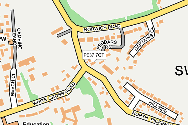 PE37 7QT map - OS OpenMap – Local (Ordnance Survey) PE37 7QT map - OS OpenMap – Local (Ordnance Survey)