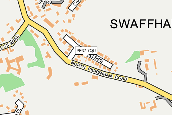 PE37 7QU map - OS OpenMap – Local (Ordnance Survey) PE37 7QU map - OS OpenMap – Local (Ordnance Survey)