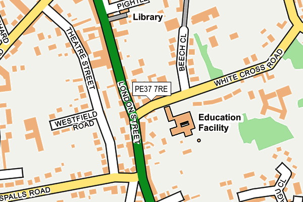 PE37 7RE map - OS OpenMap – Local (Ordnance Survey) PE37 7RE map - OS OpenMap – Local (Ordnance Survey)