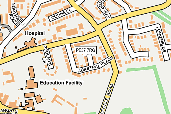 PE37 7RG map - OS OpenMap – Local (Ordnance Survey) PE37 7RG map - OS OpenMap – Local (Ordnance Survey)