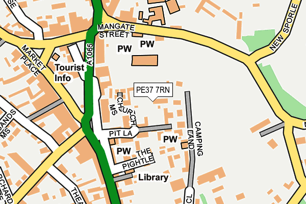 PE37 7RN map - OS OpenMap – Local (Ordnance Survey) PE37 7RN map - OS OpenMap – Local (Ordnance Survey)