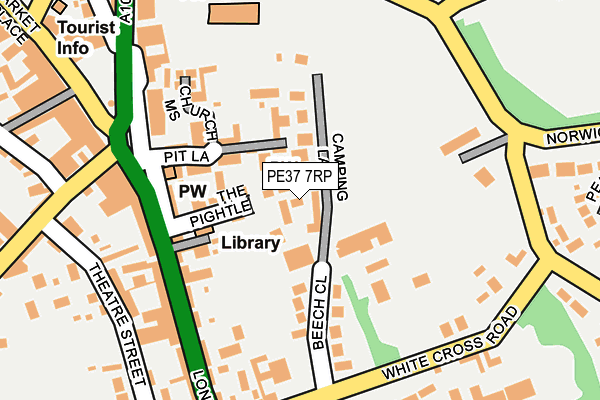 PE37 7RP map - OS OpenMap – Local (Ordnance Survey) PE37 7RP map - OS OpenMap – Local (Ordnance Survey)