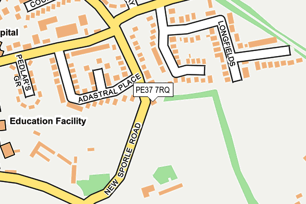 PE37 7RQ map - OS OpenMap – Local (Ordnance Survey) PE37 7RQ map - OS OpenMap – Local (Ordnance Survey)