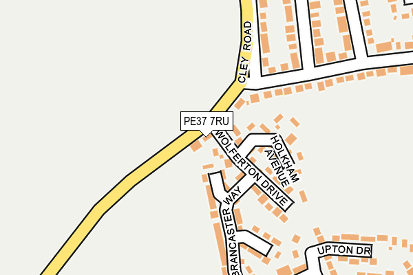 PE37 7RU map - OS OpenMap – Local (Ordnance Survey) PE37 7RU map - OS OpenMap – Local (Ordnance Survey)