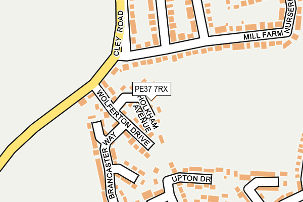 PE37 7RX map - OS OpenMap – Local (Ordnance Survey) PE37 7RX map - OS OpenMap – Local (Ordnance Survey)
