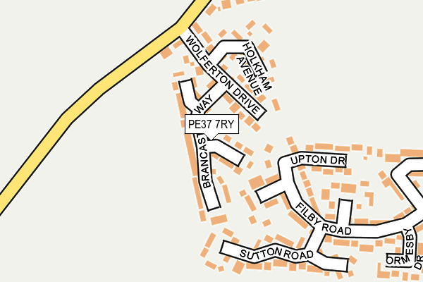 PE37 7RY map - OS OpenMap – Local (Ordnance Survey) PE37 7RY map - OS OpenMap – Local (Ordnance Survey)