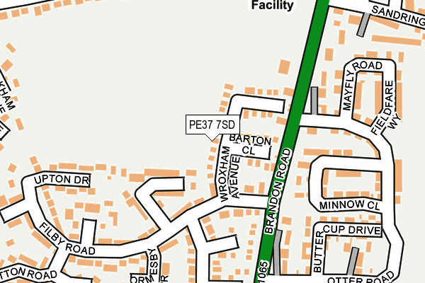 PE37 7SD map - OS OpenMap – Local (Ordnance Survey) PE37 7SD map - OS OpenMap – Local (Ordnance Survey)
