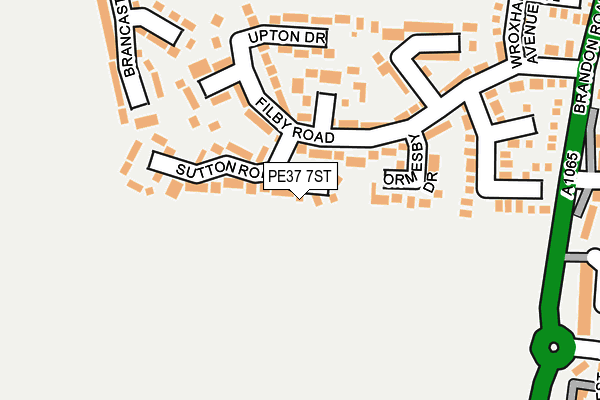 PE37 7ST map - OS OpenMap – Local (Ordnance Survey) PE37 7ST map - OS OpenMap – Local (Ordnance Survey)