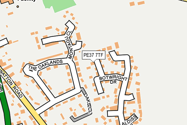PE37 7TF map - OS OpenMap – Local (Ordnance Survey) PE37 7TF map - OS OpenMap – Local (Ordnance Survey)