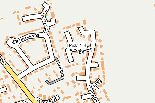 PE37 7TH map - OS OpenMap – Local (Ordnance Survey) PE37 7TH map - OS OpenMap – Local (Ordnance Survey)