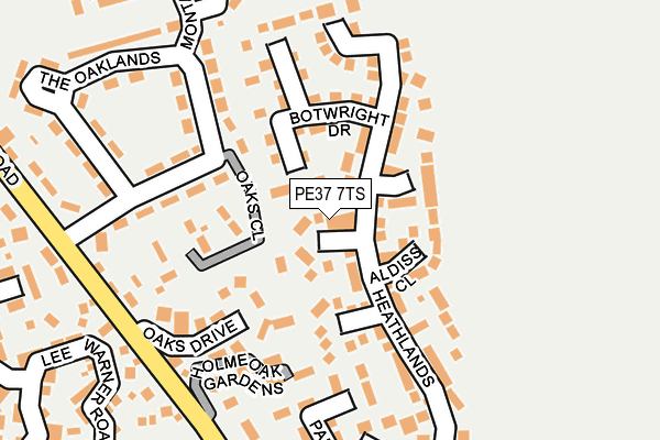 PE37 7TS map - OS OpenMap – Local (Ordnance Survey) PE37 7TS map - OS OpenMap – Local (Ordnance Survey)