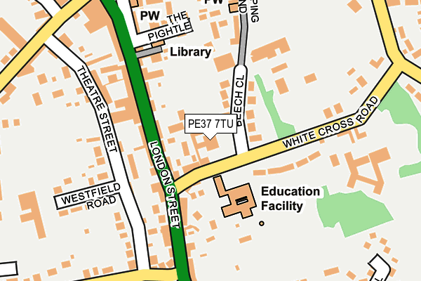 PE37 7TU map - OS OpenMap – Local (Ordnance Survey) PE37 7TU map - OS OpenMap – Local (Ordnance Survey)