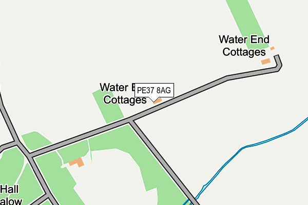PE37 8AG map - OS OpenMap – Local (Ordnance Survey) PE37 8AG map - OS OpenMap – Local (Ordnance Survey)