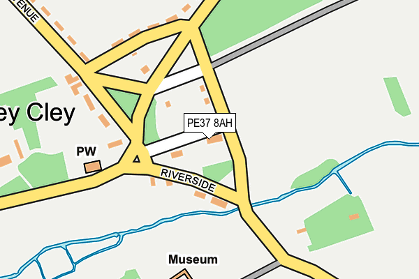 PE37 8AH map - OS OpenMap – Local (Ordnance Survey) PE37 8AH map - OS OpenMap – Local (Ordnance Survey)