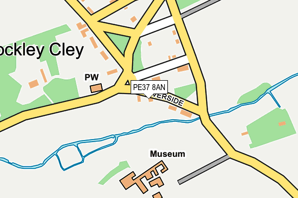 PE37 8AN map - OS OpenMap – Local (Ordnance Survey) PE37 8AN map - OS OpenMap – Local (Ordnance Survey)