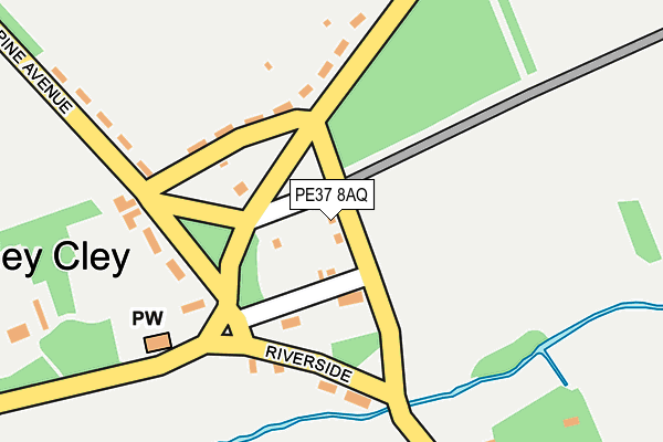 PE37 8AQ map - OS OpenMap – Local (Ordnance Survey) PE37 8AQ map - OS OpenMap – Local (Ordnance Survey)