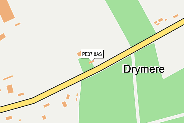 PE37 8AS map - OS OpenMap – Local (Ordnance Survey) PE37 8AS map - OS OpenMap – Local (Ordnance Survey)