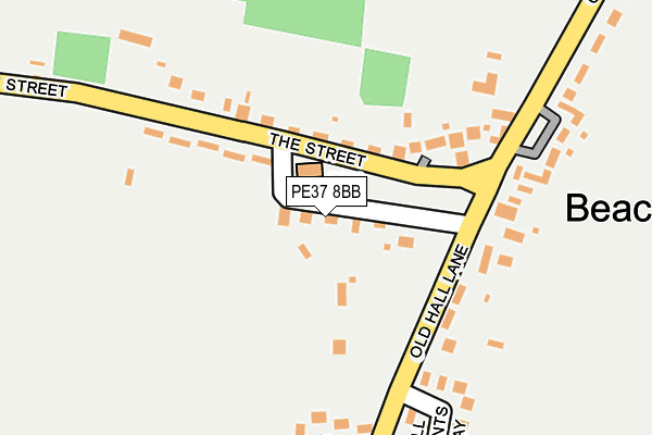 PE37 8BB map - OS OpenMap – Local (Ordnance Survey) PE37 8BB map - OS OpenMap – Local (Ordnance Survey)