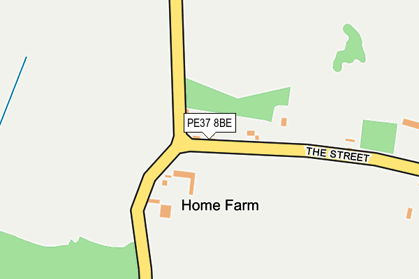 PE37 8BE map - OS OpenMap – Local (Ordnance Survey) PE37 8BE map - OS OpenMap – Local (Ordnance Survey)