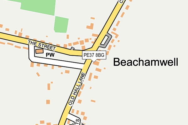 PE37 8BG map - OS OpenMap – Local (Ordnance Survey) PE37 8BG map - OS OpenMap – Local (Ordnance Survey)