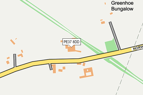 PE37 8DD map - OS OpenMap – Local (Ordnance Survey) PE37 8DD map - OS OpenMap – Local (Ordnance Survey)