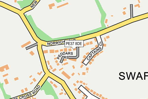 PE37 8DE map - OS OpenMap – Local (Ordnance Survey) PE37 8DE map - OS OpenMap – Local (Ordnance Survey)