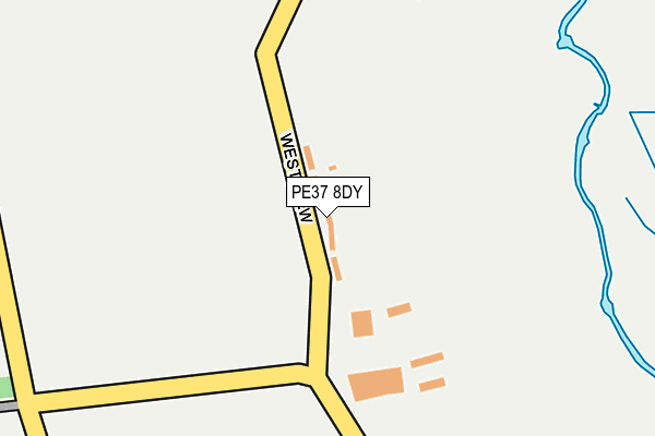 PE37 8DY map - OS OpenMap – Local (Ordnance Survey) PE37 8DY map - OS OpenMap – Local (Ordnance Survey)