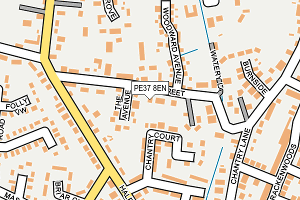 PE37 8EN map - OS OpenMap – Local (Ordnance Survey) PE37 8EN map - OS OpenMap – Local (Ordnance Survey)