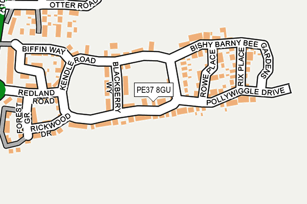 PE37 8GU map - OS OpenMap – Local (Ordnance Survey) PE37 8GU map - OS OpenMap – Local (Ordnance Survey)