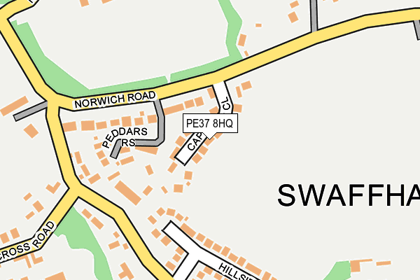 PE37 8HQ map - OS OpenMap – Local (Ordnance Survey) PE37 8HQ map - OS OpenMap – Local (Ordnance Survey)