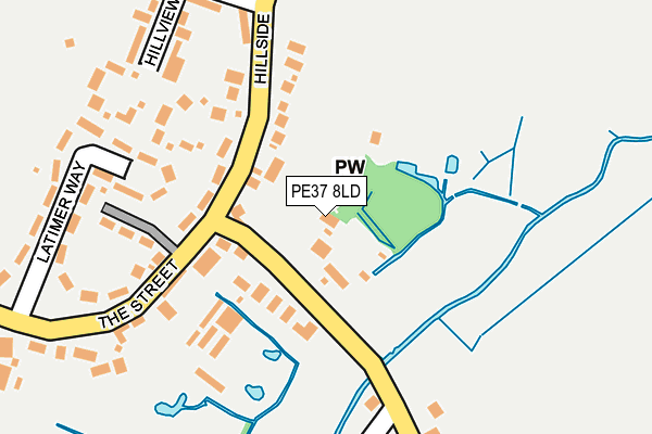 PE37 8LD map - OS OpenMap – Local (Ordnance Survey) PE37 8LD map - OS OpenMap – Local (Ordnance Survey)