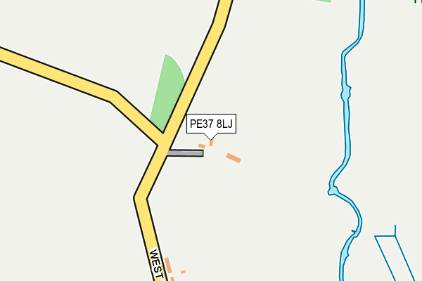 PE37 8LJ map - OS OpenMap – Local (Ordnance Survey) PE37 8LJ map - OS OpenMap – Local (Ordnance Survey)