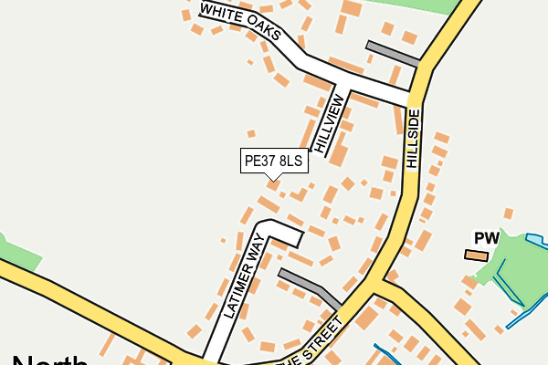 PE37 8LS map - OS OpenMap – Local (Ordnance Survey) PE37 8LS map - OS OpenMap – Local (Ordnance Survey)
