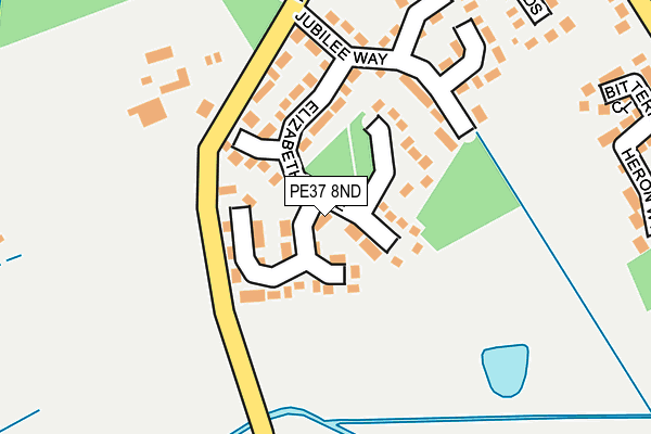 PE37 8ND map - OS OpenMap – Local (Ordnance Survey) PE37 8ND map - OS OpenMap – Local (Ordnance Survey)