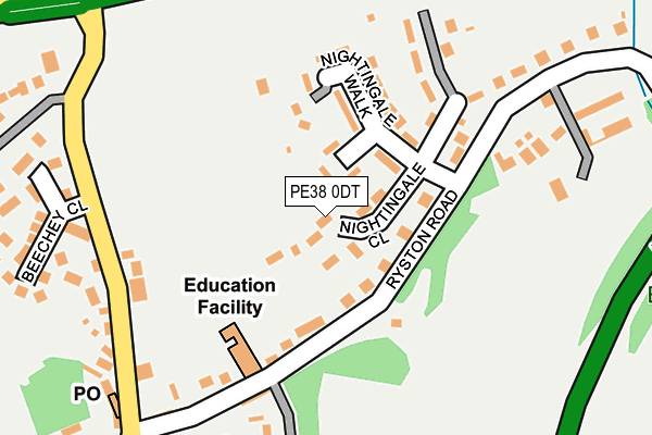 PE38 0DT map - OS OpenMap – Local (Ordnance Survey) PE38 0DT map - OS OpenMap – Local (Ordnance Survey)