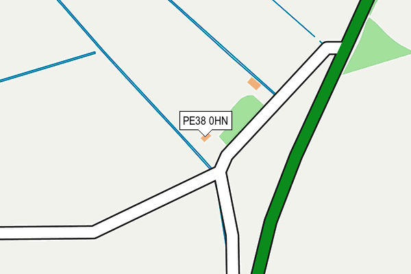 PE38 0HN map - OS OpenMap – Local (Ordnance Survey) PE38 0HN map - OS OpenMap – Local (Ordnance Survey)